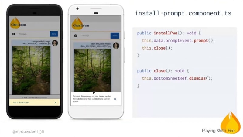 Installation prompt