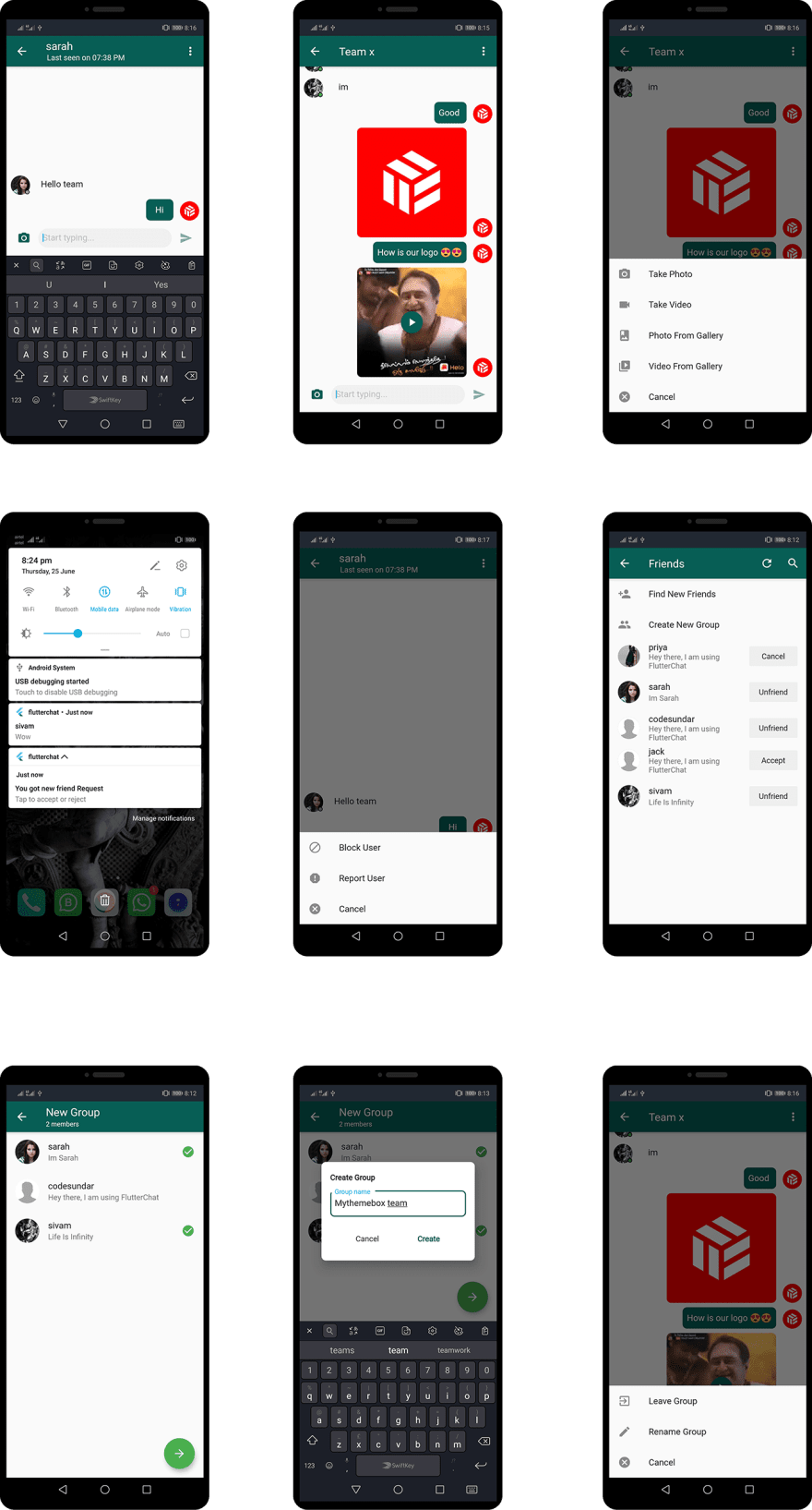 flutter chat app screenshot 2