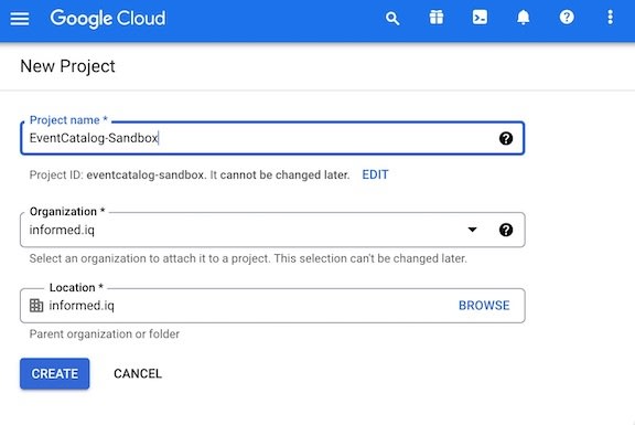 Google Console Create Project