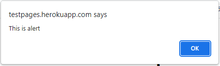 Alert pop-up