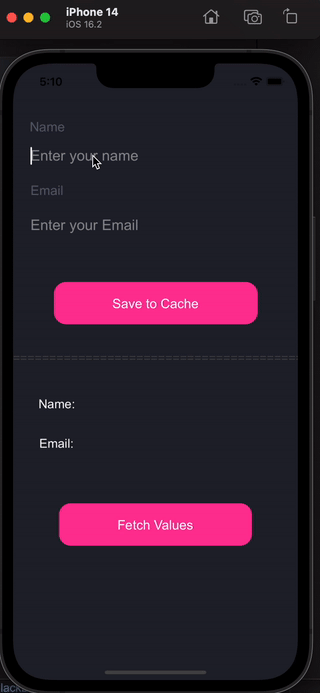 iOS Cache SCADE