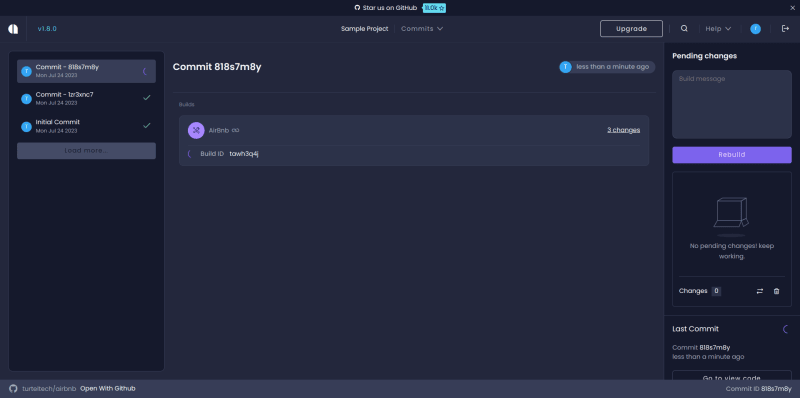 Build Screen