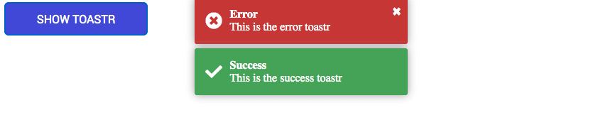 Angular toast