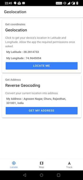 Reverse geocoding in Capacitor