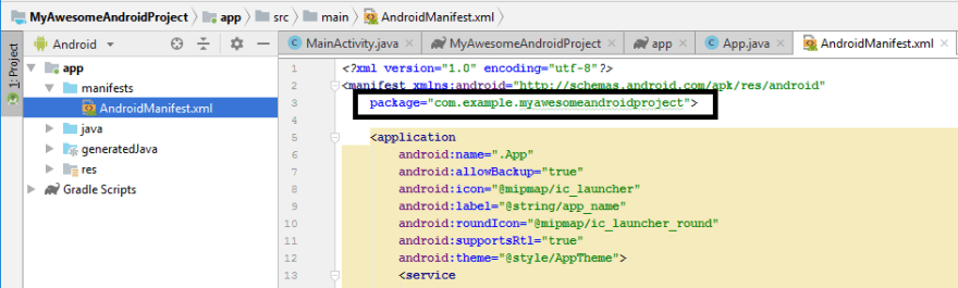 ProjectPackageName
