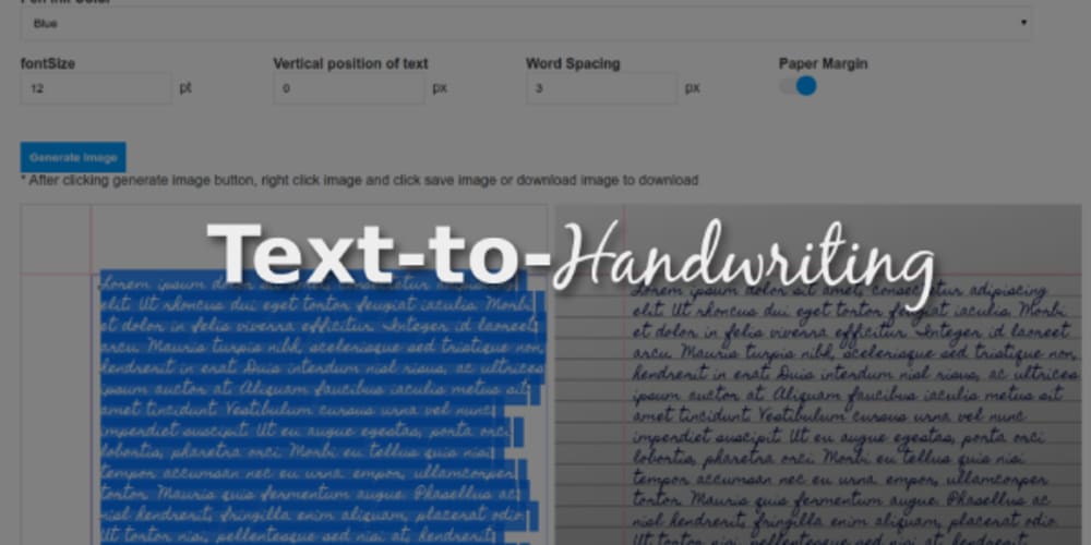 handwriting assignment generator