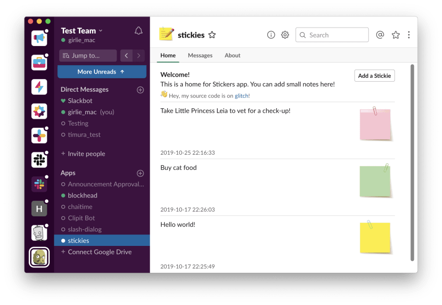 Slack API Tutorial Building a Home for Your Slack App DEV
