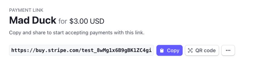 There's a handy button to generate a QR code in your Dashboard