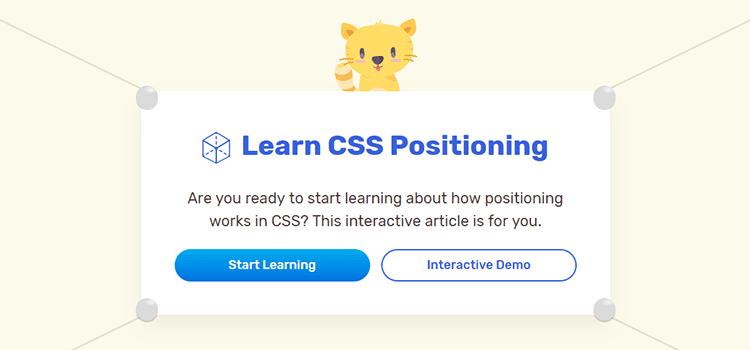 Learn CSS Positioning Interactive Demo