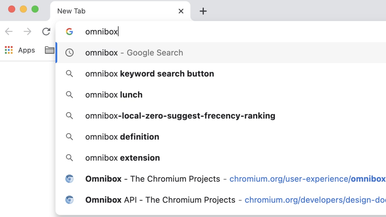chrome.omnibox, API