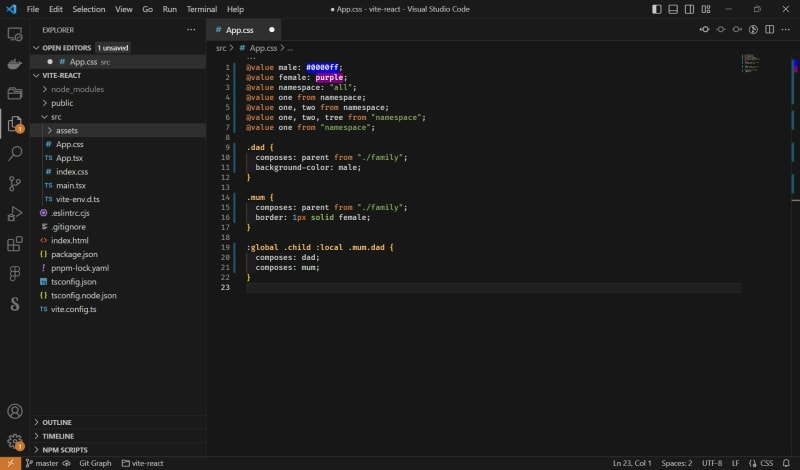 CSS Modules Syntax Highlighter