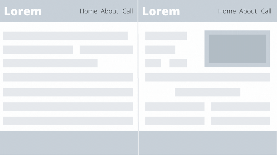 exemplo de layout