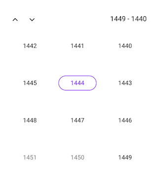 Hijri Decade view in .NET MAUI Calendar