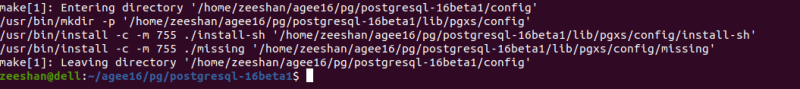 PostgreSQL installed