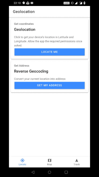 Geolocation on Android — Ionic Capacitor