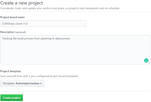 Project Form