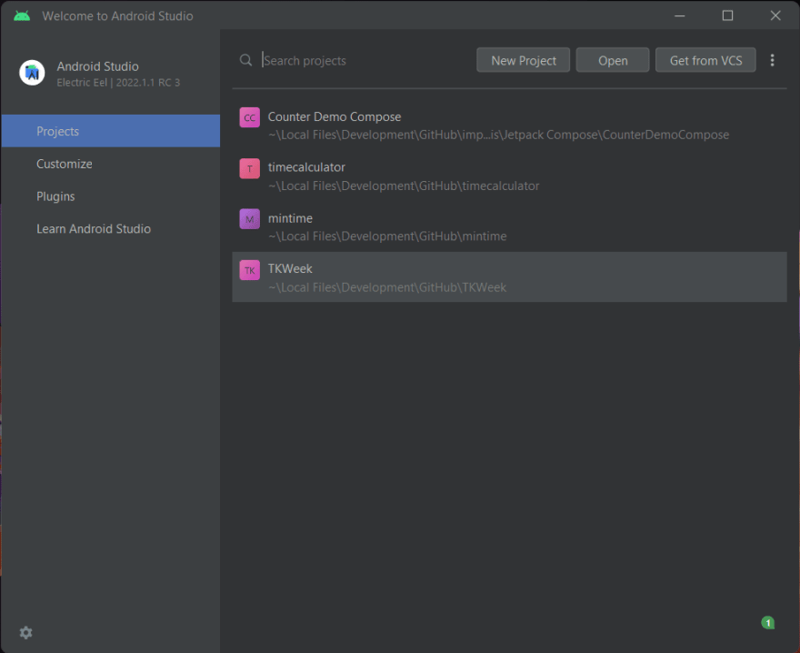 Quick tip: finetune your Android Studio and IntelliJ Welcome screen - DEV  Community