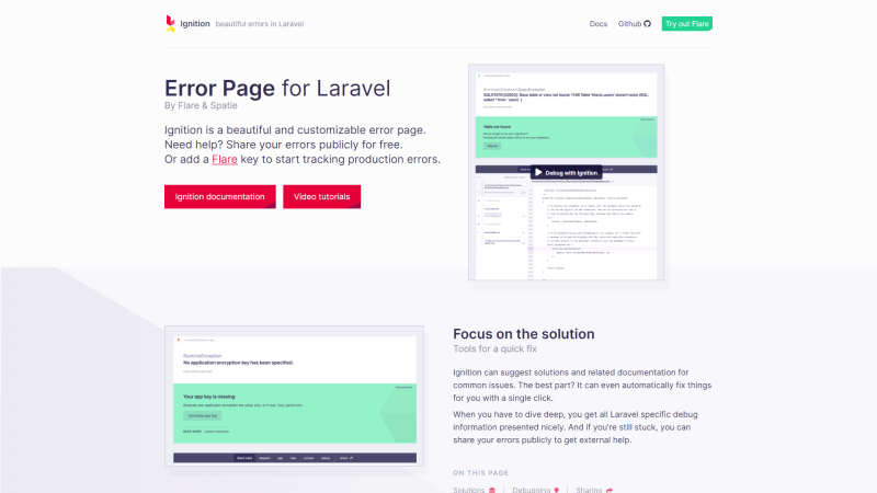 Ignition, the most beautiful error page for Laravel and PHP, got a major  redesign - Freek Van der Herten's blog on PHP, Laravel and JavaScript