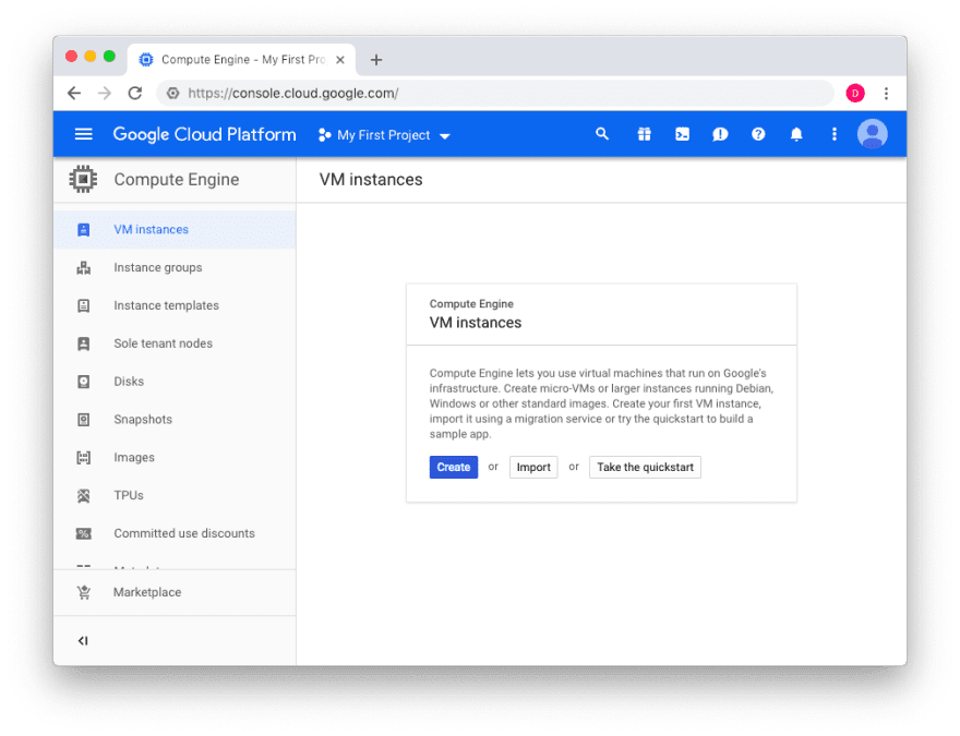 google cloud vm ftp server