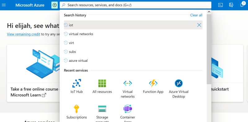 Azure portal