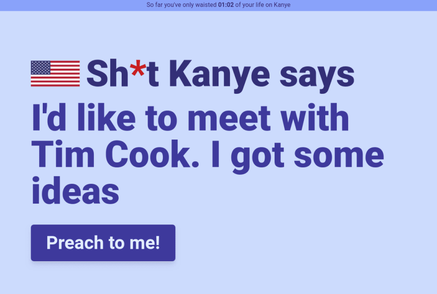 Kanye Says app screenshot