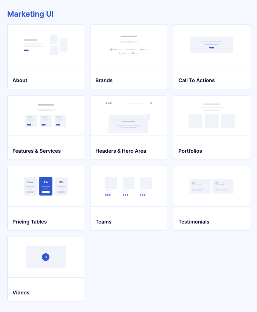 Marketing UI
