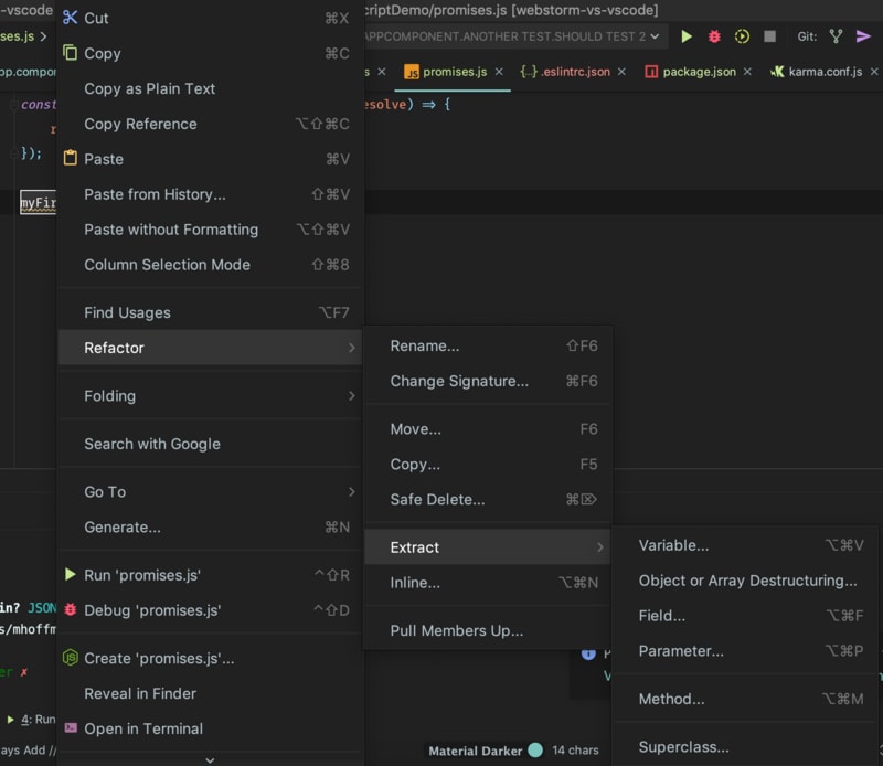 phpstorm vs webstorm