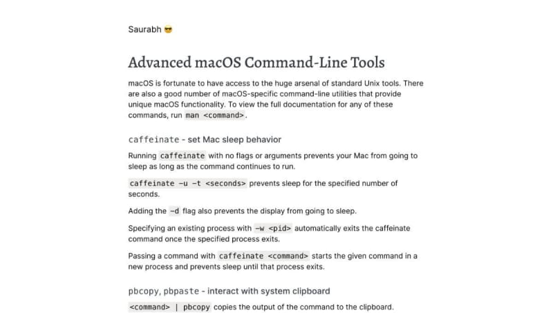 Advanced macOS Command-Line Tools