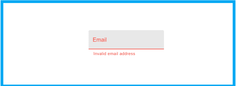 Button with error