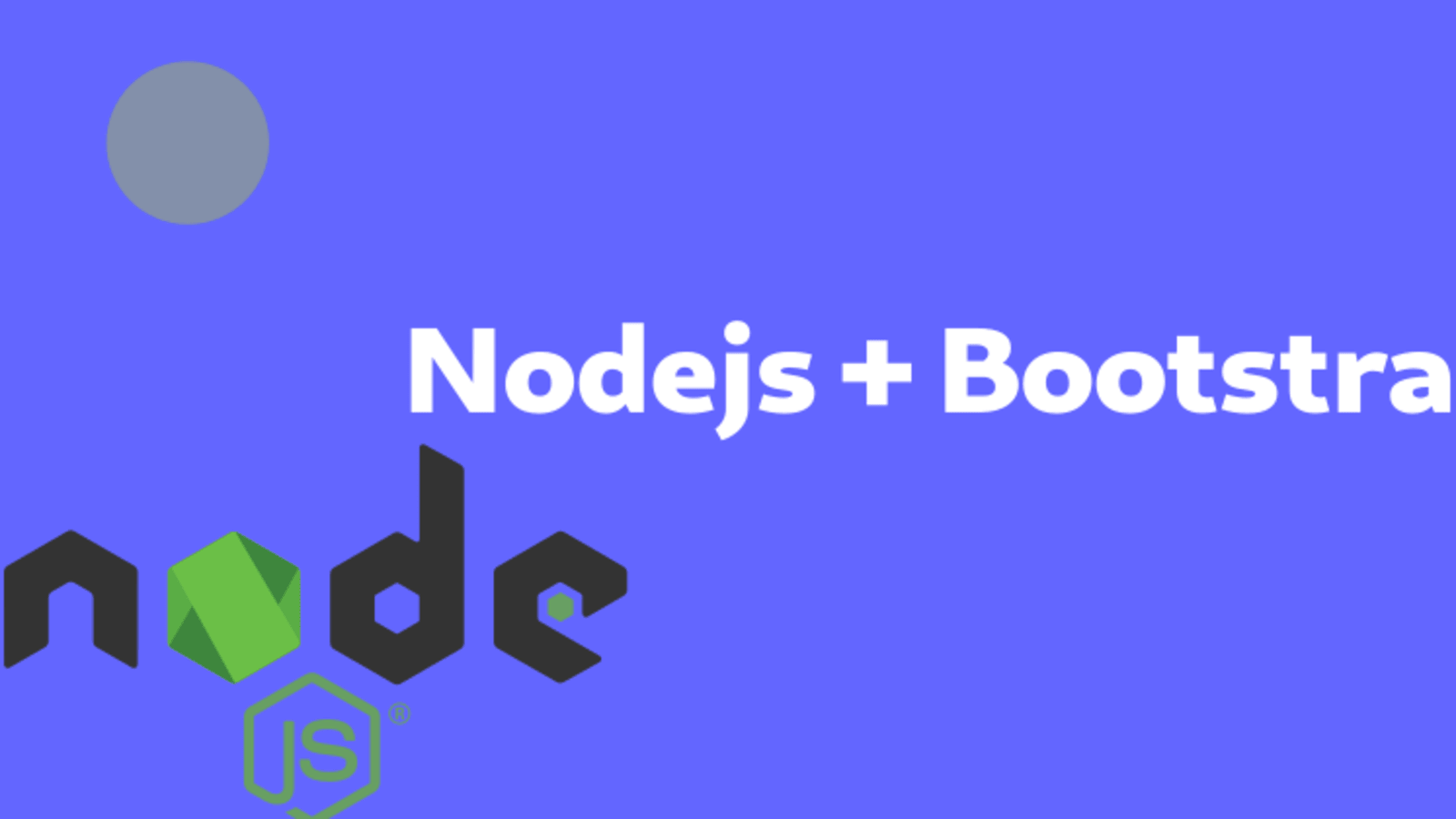 Bootstrap node. Print js.