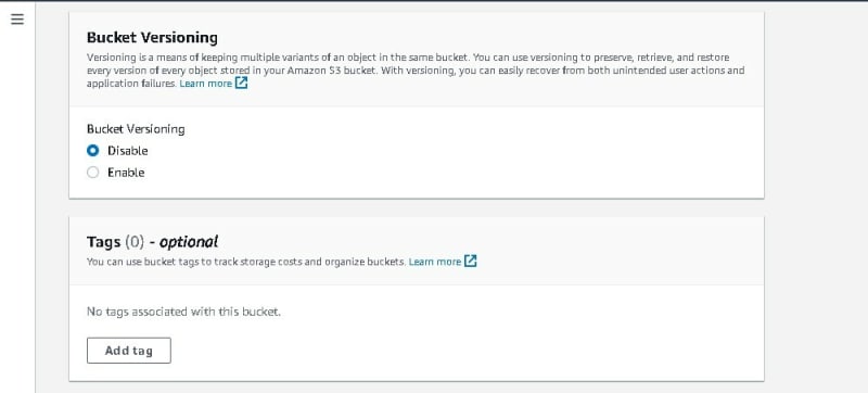 bucket versioning