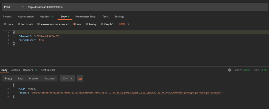 RTC Token Request & Response