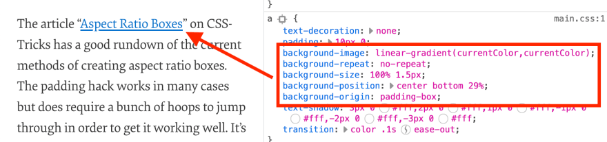 css text underline color