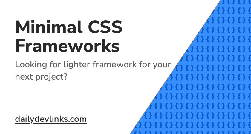 Minimal CSS Frameworks