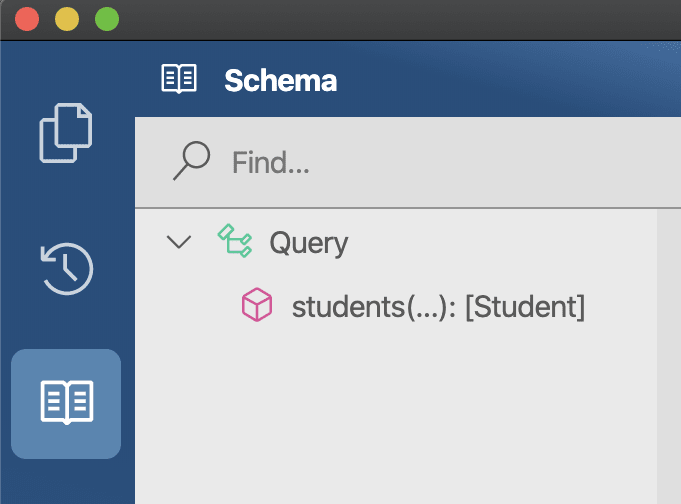 Banana Cakepop Schema Explorer Sidebar