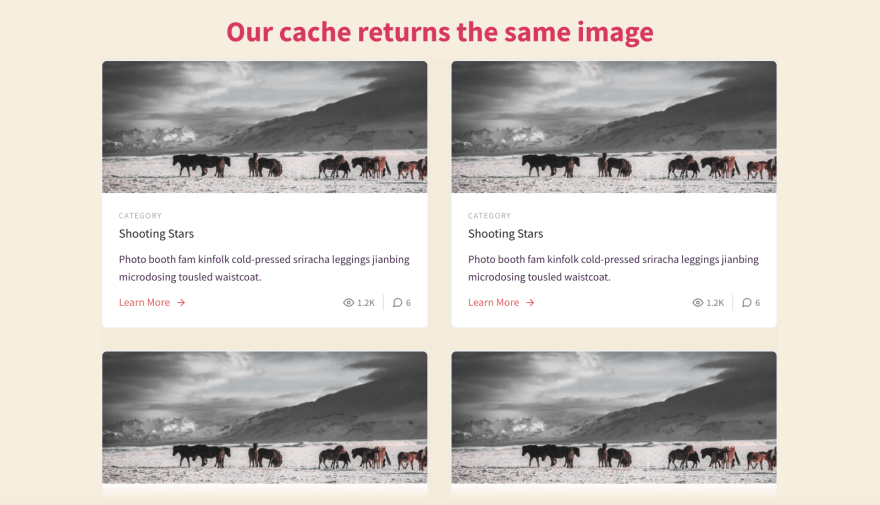 Cached Images repeating