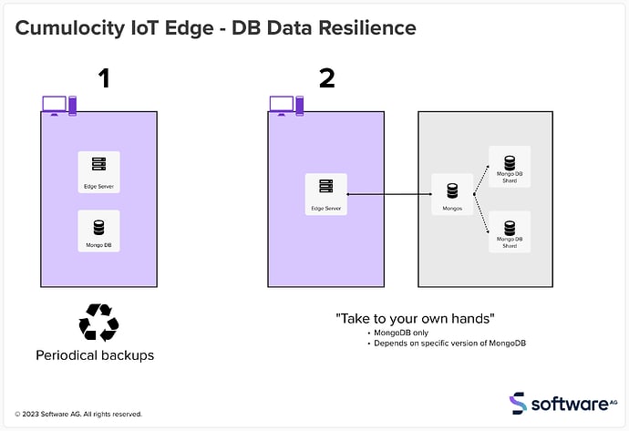 Cumulocity IoT Edge PM db data resilience