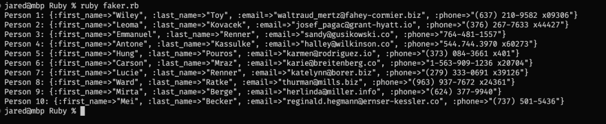 GitHub - faker-ruby/faker: A library for generating fake data such as  names, addresses, and phone numbers.
