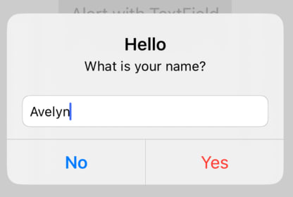 user input