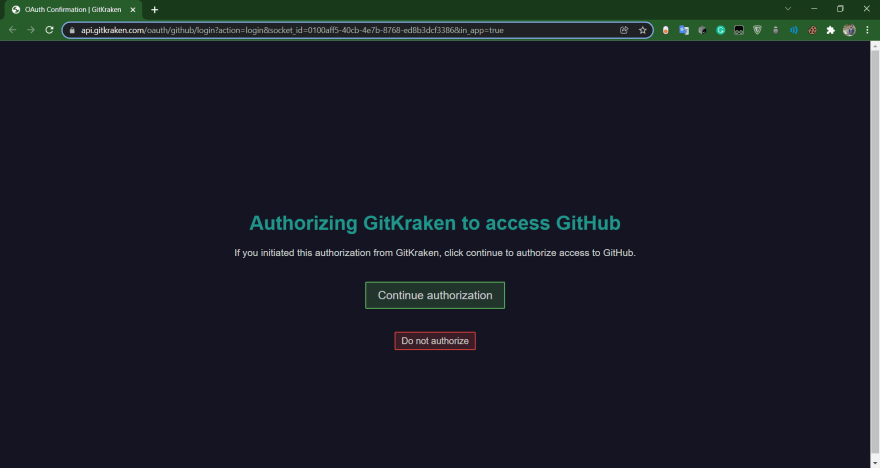 Connecting GitHub ID