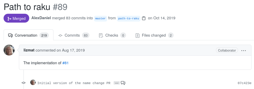 Pull Request from Elizabeth