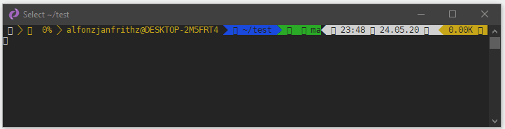 zsh windows terminal