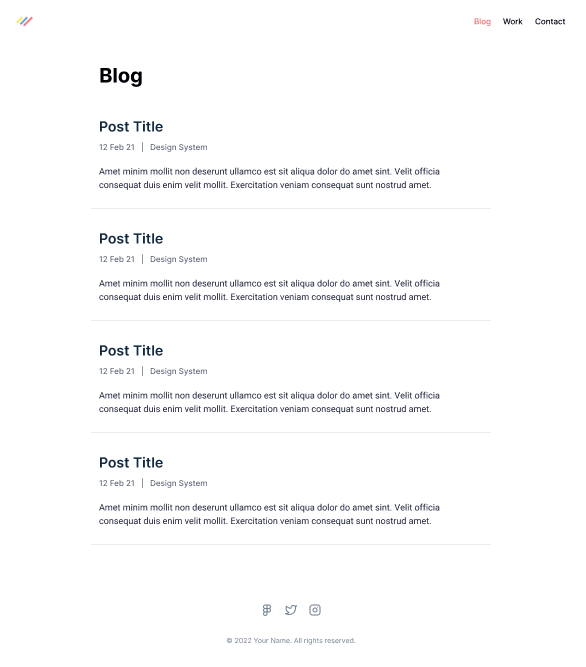 Blog design
