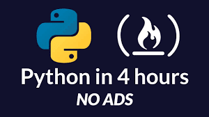 free Python course on freeCodeCamp