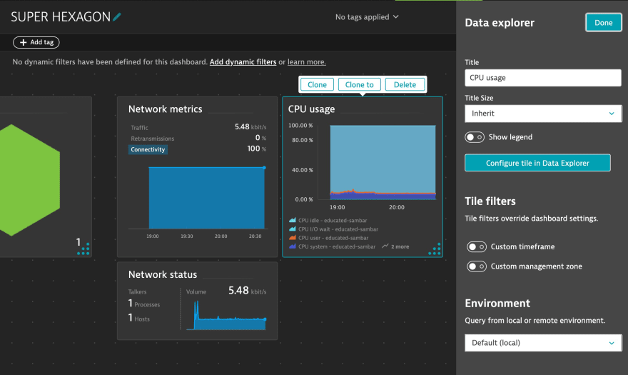 Screenshot of Dynatrace