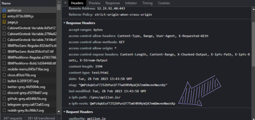 apillon-web-server-response-header-ipfs