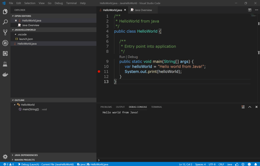 Program Output