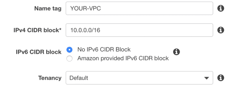 Create AWS VPC