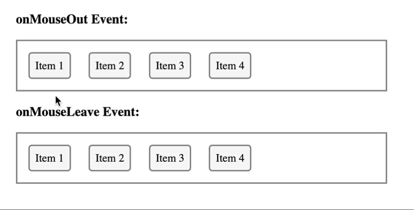 Mouse Events onMouseOut and onMouseLeave in React DEV Community