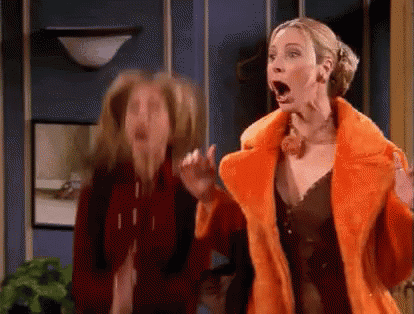 Friends excited gif